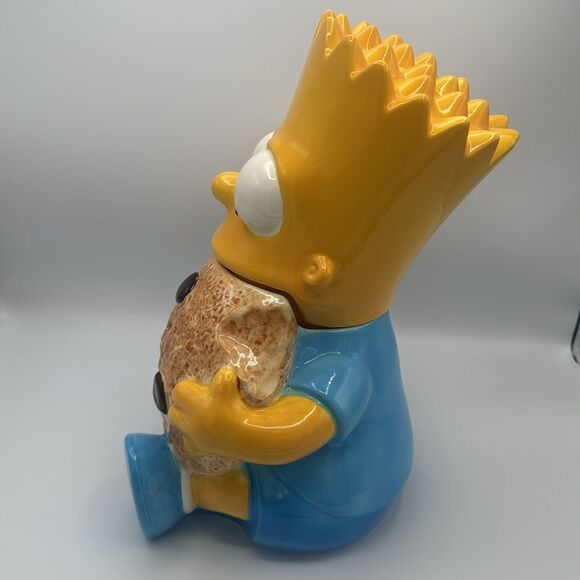 Vintage Bart Simpson Ceramic Cookie Jar Treasure Craft in Original Box 1994 - Picture 4 of 12